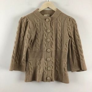Anthropologie Sweaters - Anthropologie Lia Molly Cableknit Cardigan Anthropologie Sweaters - Anthropologie Lia Molly Cableknit Cardigan